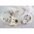 Personalized Wooden Dummy Clip – Blue Bear Baby Gift